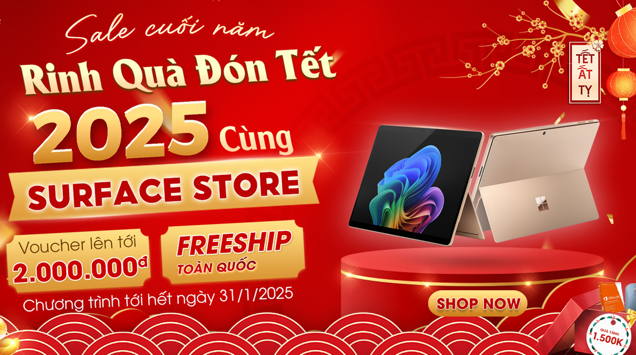 SIÊU SALE CUỐI NĂM – MUA NGAY SURFACE, ĐÓN TẾT NHƯ Ý!