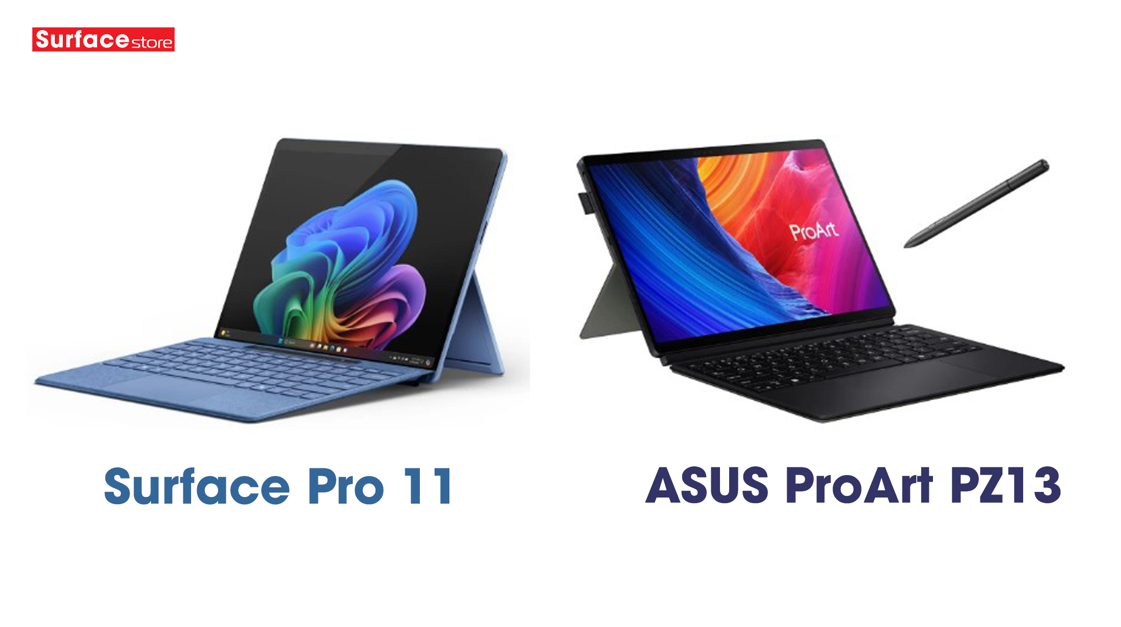 Surface Pro 11 vs ProArt PZ13: Microsoft Copilot+ không dễ bị đánh bại, nhưng ASUS tạo sức ép với mức giá hấp dẫn hơn