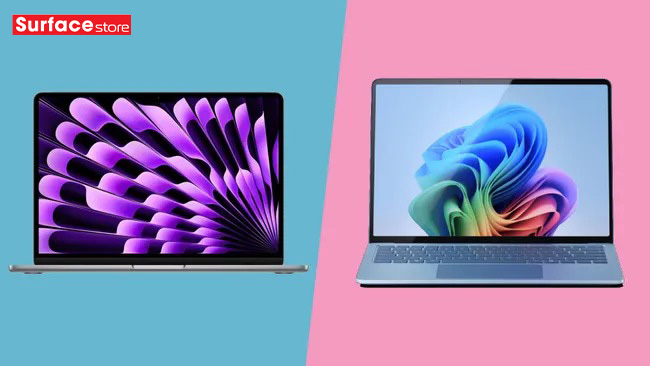 So sánh Surface Laptop 7 và MacBook Air (M3): Đâu là lựa chọn máy tính xách tay tốt nhất?