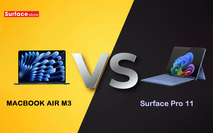 Surface Pro 11 vs MacBook Air: Microsoft Copilot + có thể vượt qua Apple không?