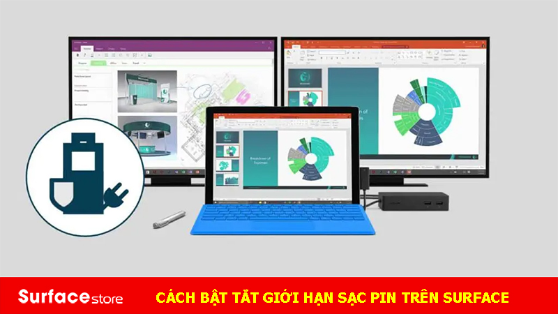 Cách bật tắt tính năng giới hạn pin trên Microsoft Surface
