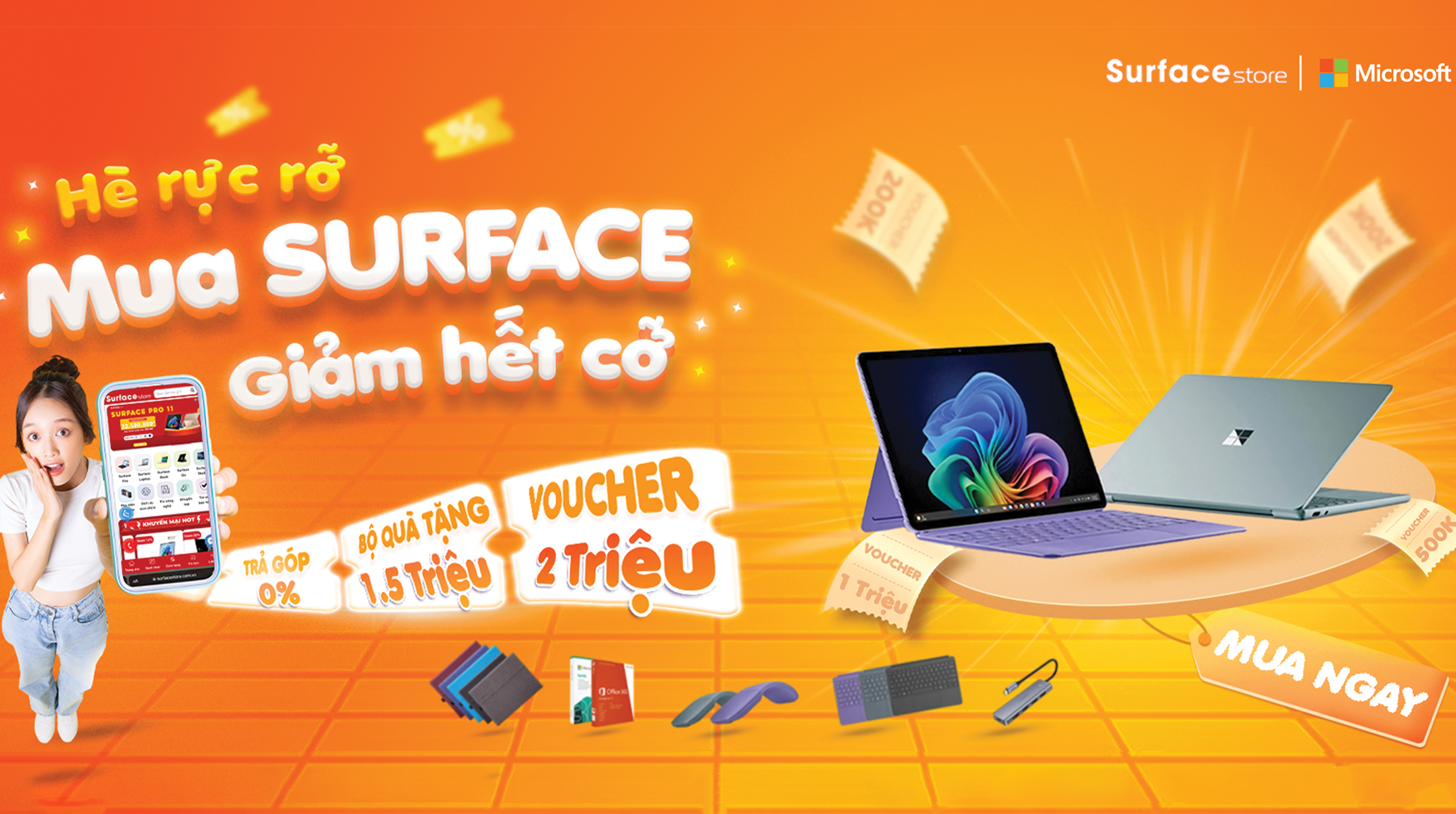🔥 MUA SURFACE CHÍNH HÃNG – GIẢM HẾT CỠ, QUÀ TẶNG SIÊU HOT! 🔥